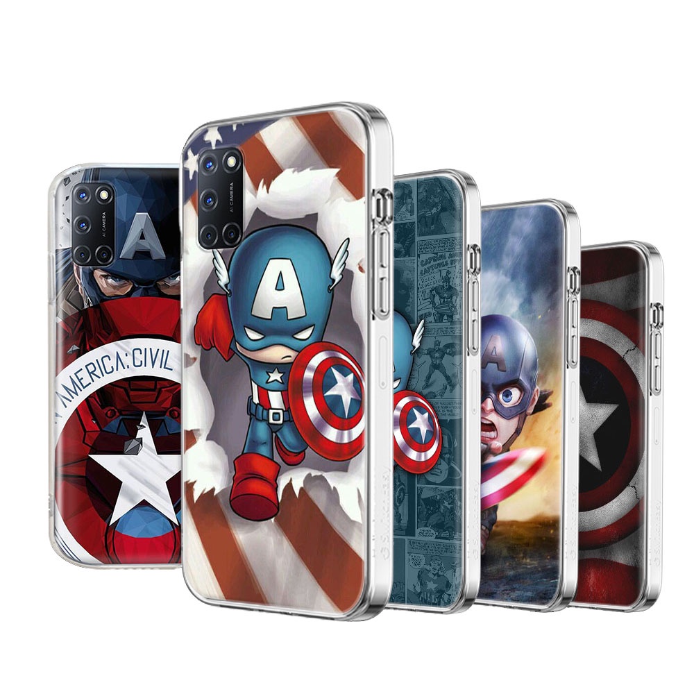 Wi-28 กัปตันอเมริกานุ่มโปร่งใสสําหรับ LG K8 K9 K10 K11 K12 Prime K22 K40 K40S K42 Max K50 K50S K52 K