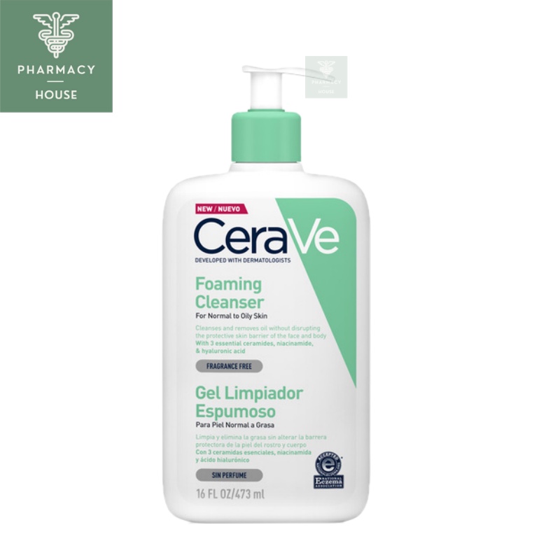Cerave Foaming Cleanser for Normal to Oily Skin 473 ml.