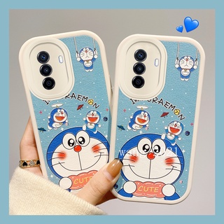 Phone Case Huawei Nova Y70 เคส Casing New Design Cute Doraemon Cartoon Lens Protection Anti-fall Soft Cover เคสโทรศัพท