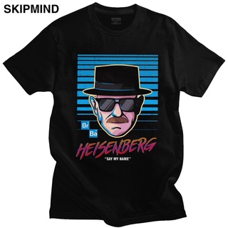 เสื้อยืดวินเทจเสื้อยืดแขนสั้น คอกลม พิมพ์ลาย Humor Heisenberg Breaking Bad สีขาว สไตล์คลาสสิก สําหรับผู้ชาย JMmffb22OJim