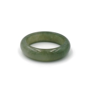 JADE RING แหวนหยกพม่าแท้ ขนาด 3.2 มม. โทนสีธรรมชาติ by siamonlineshop