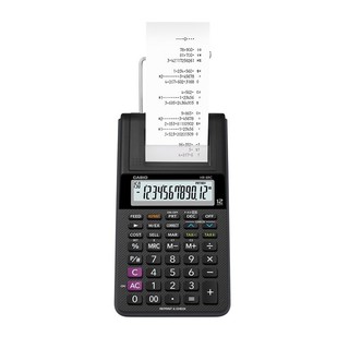 เครื่องคิดเลข สีดำ คาสิโอ H-8RC-BK+AD Casio Black Calculator H-8RC-BK + AD