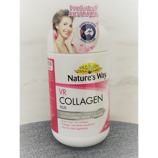 natures way VR Collagen Table คอลลาเจน Natures way collagen plus 60 tab วิตามินบำรุงผิว เนียนนุ่น ขาวใส ของแท้100%