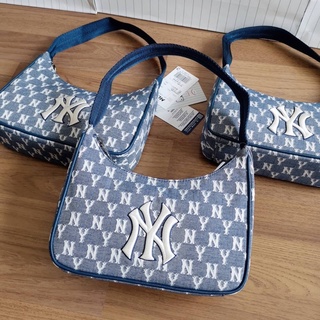 กระเป๋าสะพายไหล่ ของแท้ MLB monogram jacquard hobo bag กระเป๋าสะพาย