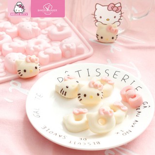 แม่พิมพ์ วุ้น/ช็อคโกแลต/น้ำแข็ง/มูส ซิลิโคน Hello Kitty