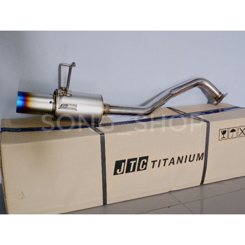 ชุดท่อไอเสียท่อตรงรุ่น Honda City 2014-2019 ปากตรงไทเทเนียม jtc Titanium