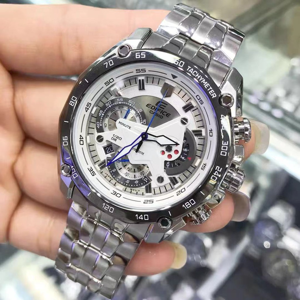 นาฬิกาข้อมือผู้ชาย Ediifice รุ่น EF-550D-1A มาใหม่ มีประกัน1ปี พร้อมส่ง