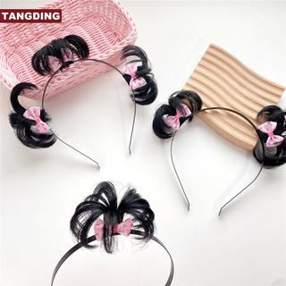 【COD Tangding】Creative Bow Hair Accessories Curly Baby Hair Band Cute Headband