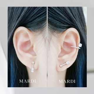 Mardi Jewelry ต่างหูเงินแท้ 925 Ida Earrings Silver