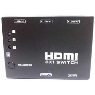 HDMI 3 Port HDMI Splitter Switch Switcher Hub Box 1080P HDTV PS3 Xbox 360 + IR Remote