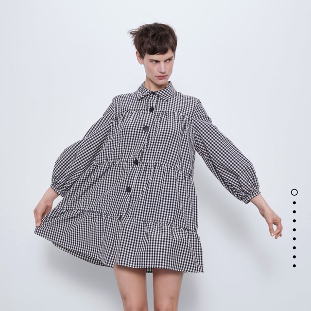 Zara gingham check dress size xs kookic ThaiPick