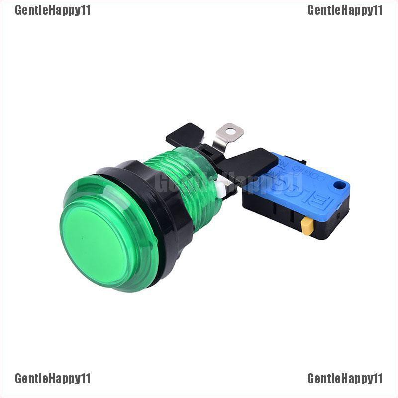 GENTLE1pc round lit illuminated arcade video game push button switch ...