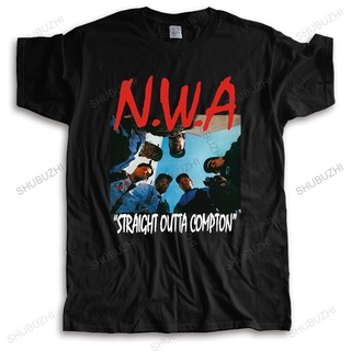 T-Shirtเสื้อยืดแขนสั้น ทรงหลวม พิมพ์ลาย Nwa แฟชั่นฤดูร้อน สไตล์สตรีท สําหรับผู้ชาย S-5XL