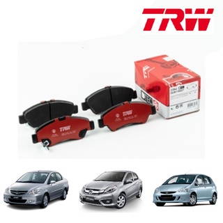 TRW ผ้าเบรกหน้า Honda City ZX Jazz GD ปี 2002-2007 Brio Amaze ฮอนด้า ซิตี้ แจ๊ส บริโอ้ อเมซ ดิสเบรก