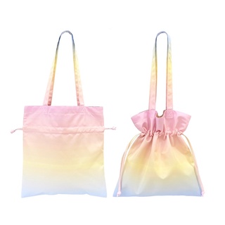 ✨New✨vibes.brandd☁️🌈Rainbow Bucket bag🌈☁️กระเป๋าผ้า หูรูด