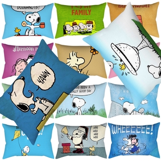 ปลอกหมอนทรงสี่เหลี่ยมผืนผ้าลายการ์ตูน Snoopy ขนาด 50x30 ซม .