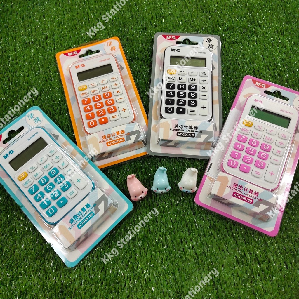 เครื่องคิดเลข M&G Biaolang + สายคล้องคอ พกพาสะดวก [ADG98169] (จำนวน 1 ชิ้น) เครื่องคิดเลขพกพา