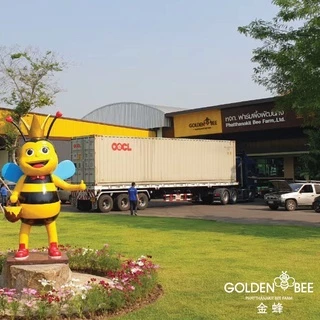 น้ำผึ้ง ดอกลำไย ขนาด 1,500 g. บรรจุแกลลอน Longan Honey น้ำผึ้งเดือน 5 แบรนด์ Golden Bee