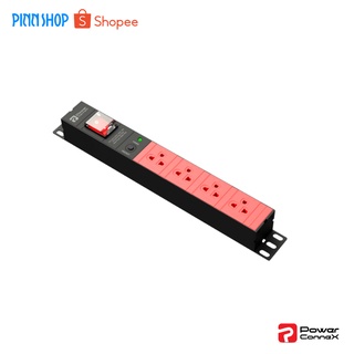 Powerconnex PXC5PHTNS-TS04-5 POWERBAR รางไฟ ปลั๊กพ่วง ปลั๊กไฟ ( มอก. ) ขนาด 4 ช่อง ป้องกันฟ้าผ่า ไฟกระชาก