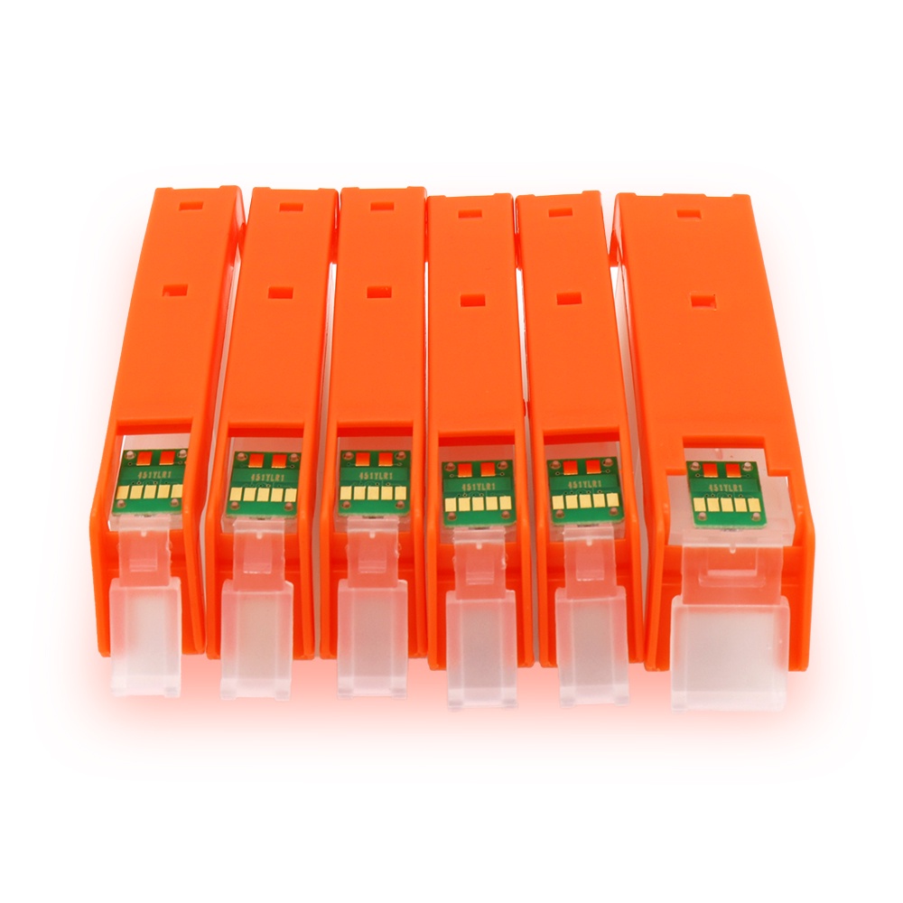 6pcs pgi 280 cli 281 refillable ink cartridge with arc chips pgi280