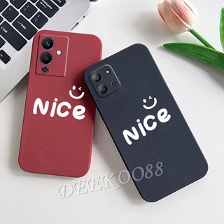 เคสโทรศัพท์มือถือ Infinix Note 12 Pro 5G 4G Hot 11 2022 Smart 6 PLUS New Phone Cell Case Matte Slim Back Cover TPU Softcase Solid Color Nice Smiling Face Couple Handphone Casing Note12 12Pro