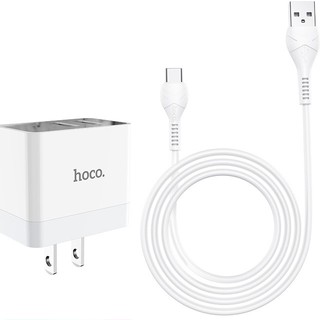 ชุดชาร์จ Hoco DC28  Type C 2USB หัวชาร์จ+สายชาร์จ 5A  พร้อมไฟแอลอีดี ทนทานใช้งานง่าย พกพาได้สะดวก น้ำหนักเบา พร้อมจัดส่ง