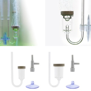 One เครื่องนับฟองอากาศอะคริลิค CO2 พร้อมจุกสุญญากาศ ใช้งานง่าย สําหรับตู้ปลานาโน