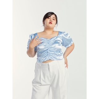 BELLA TOP IN BLUE Plus Size