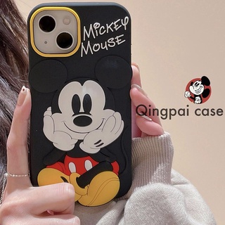 เคสโทรศัพท์มือถือซิลิโคน ลายการ์ตูนดิสนีย์ มิกกี้เมาส์ สําหรับ Apple Iphone 14pro Max 13 12 11 14pro X XR 14plus