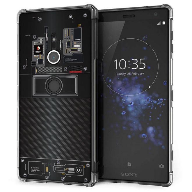 เคส สำหรับ Sony Xperia XZ2 [Explorer Series] 3D Anti-Shock Protection TPU Case [Translucent]