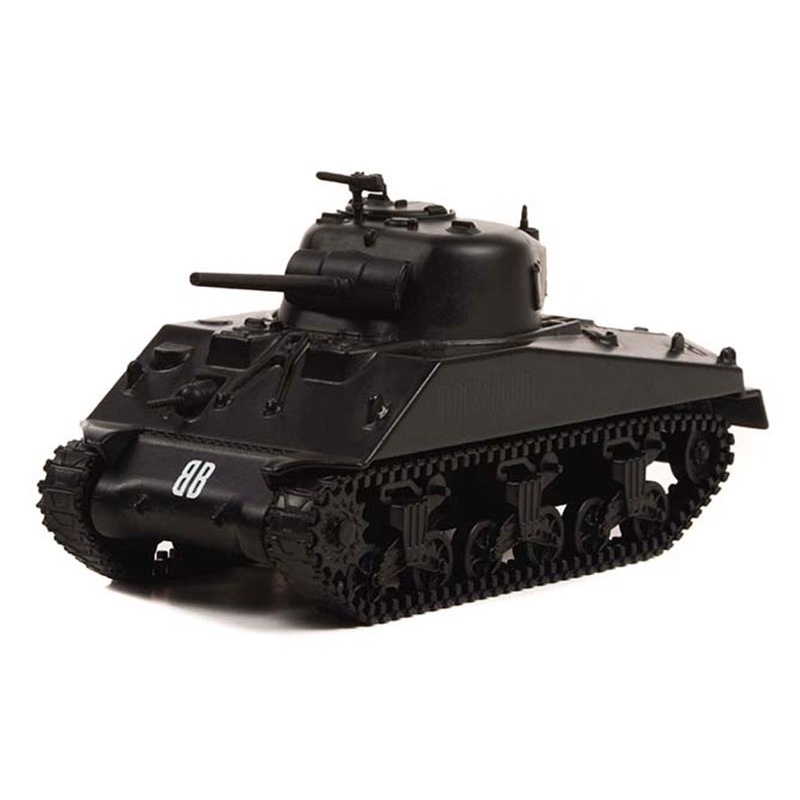 (ล้อยางพรีเมียม) รถโมเดล 1:64 GREENLIGHT BLACK BANDIT 26 - 1944 M4 SHERMAN TANK