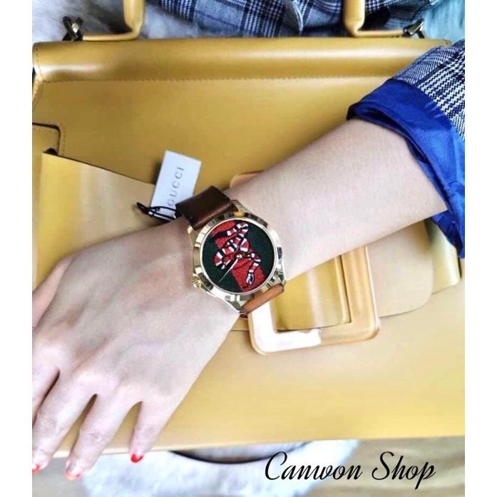 Gucci Watch หน้าปัดไนลอนลายงู