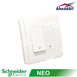 ชุดสวิตซ์ 2 ช่อง 2 ทาง NEO Schneider E3032V2/20-EWWW