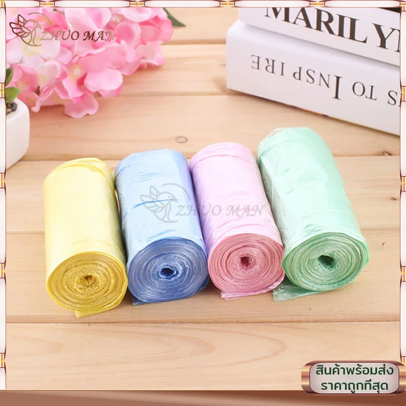 ถุงขยะ พกพา ถุงขยะม้วนแพค ดำเกรดA บางเหนียว 100 ใบขนาด 45×50 1แพ็ค5ม้วน ถุงขยะอเนกประสงค์ ถุงขยะแบบม้วน thumbnail 7