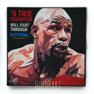 Floyd Mayweather Jr. #1 ฟลอยด์ เมย์เวทเธอร์ นักมวย Boxing รูปภาพ​ติด​ผนัง​ pop art​ กรอบรูป​​ นักกีฬา ของขวัญ​​ แต่งบ้าน