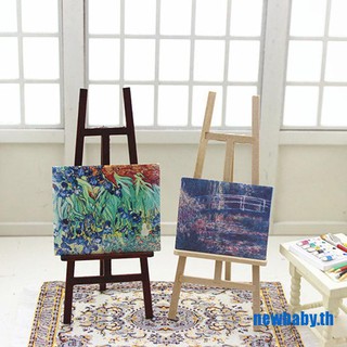 【 Newbaby 】 1:12 ชั้นวางภาพวาดจิ๋ว บ้านตุ๊กตา diy ตกแต่งบ้านตุ๊กตา