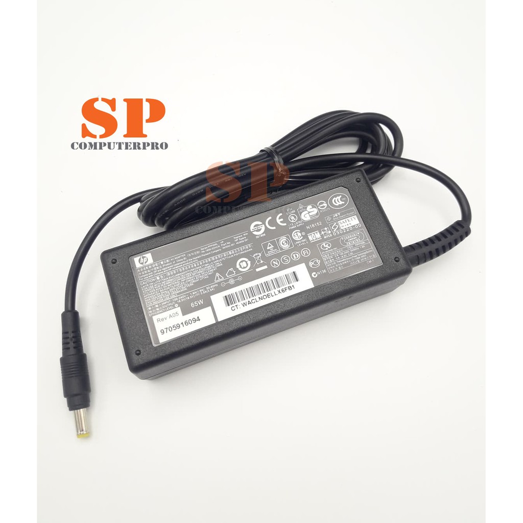 HP-COMPAQ ADAPTER อแดปเตอร์ของแท้  HP-COMPAQ 320 325 M2000 V3000 V3500 V3700 DV9910  18.5V/3.5A  4.8*1.7mm 65W