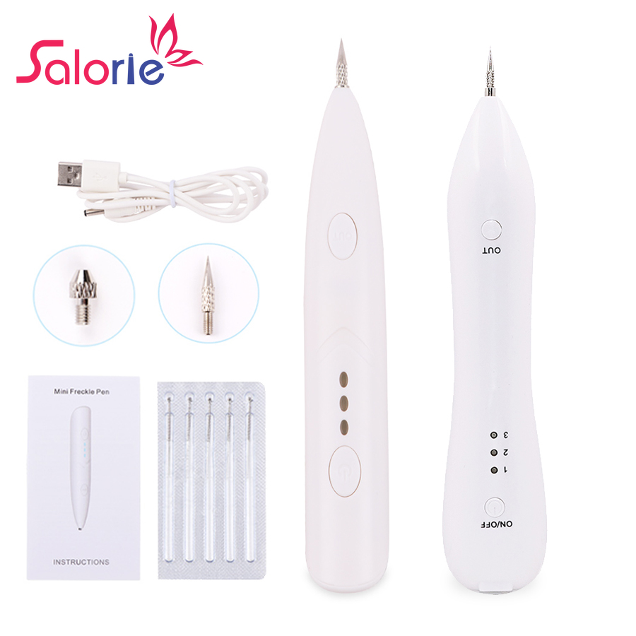 Salorie ปากกาเลเซอร์กําจัดรอยแผลเป็น ไฝ กระ จุดด่างดํา ชาร์จ Usb