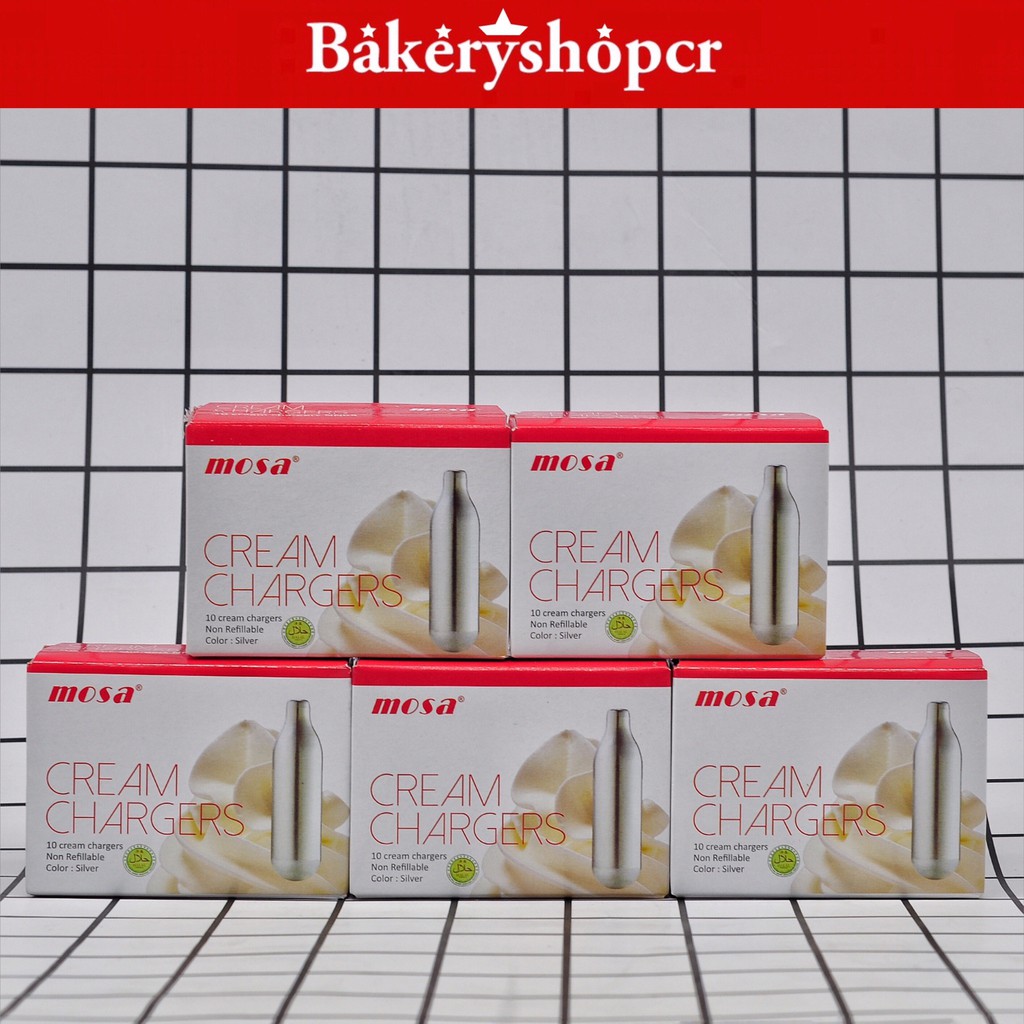 👍 พร้อมส่ง 👍 เก็บปลายทาง..MOSA Cream Chargers หลอดแก๊สวิปครีมยี่ห้อโม