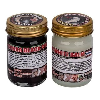 น้ำมันนวด สมุนไพรThai herb BLACK COBRA BALM, Snake Balm200g