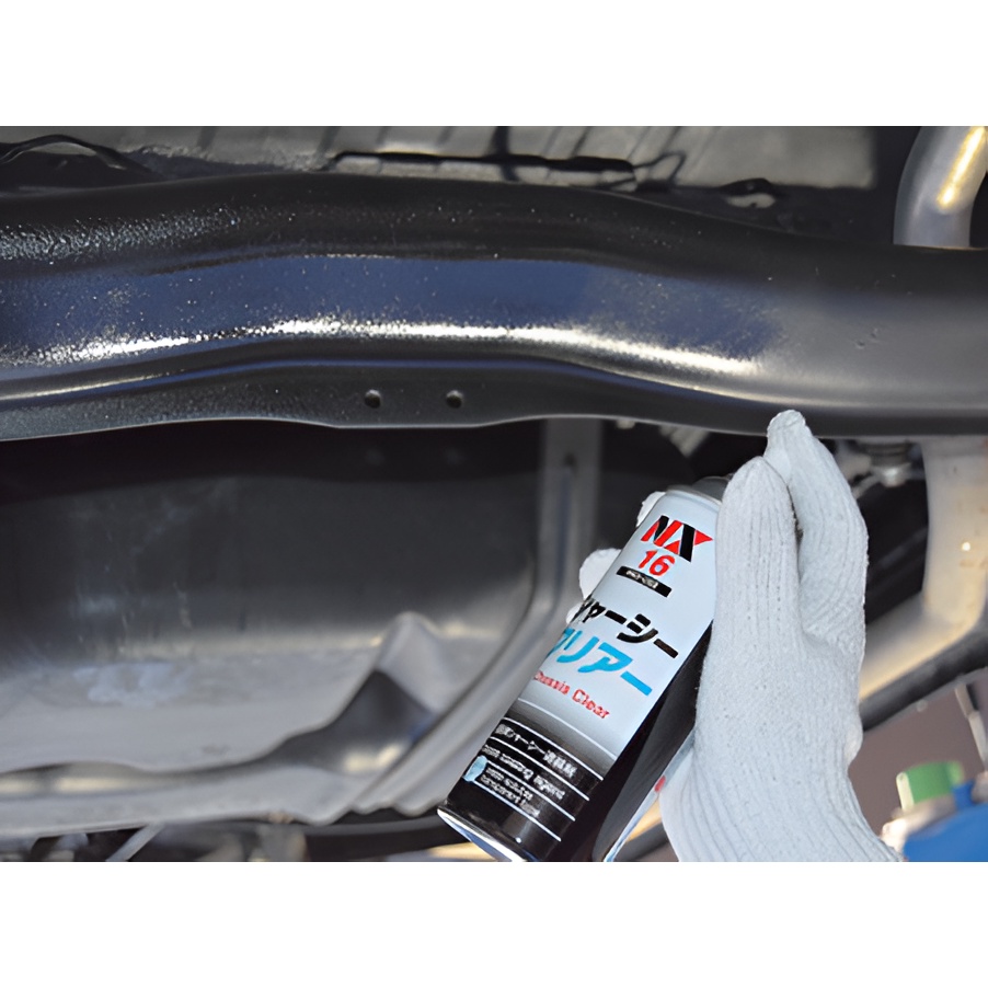 NX16 สีสเปรย์ สีใส กันสนิม ได้นาน กลิ่นน้อย ไม่มีผลต่อกับยางและพลาสติก Water Based เคลือบ แชสซี Chassis Clear / Ichinen - รูปที่ 2