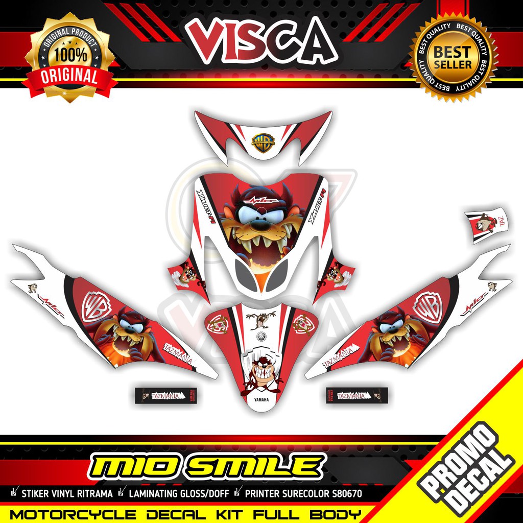 Decal Mio Smile Full Body Sticker Mio Smile Full Body Tazmania
