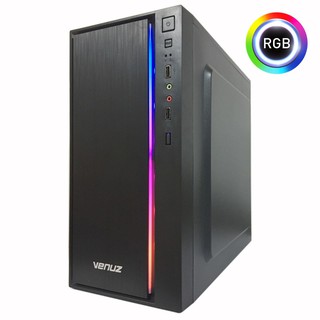 CASE (เคสเกมมิ่ง) VENUZ VC1613 ATX Computer Case with RGB LED lighting