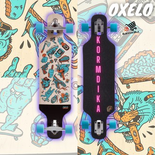 OXELO ลองบอร์ด Longboard Drop Mini Core สเก็ตบอร์ด SKATEBOARD