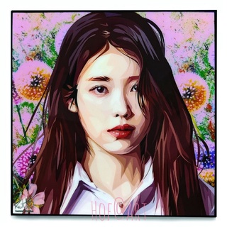 IU ไอยู Lee Ji Eun อีจีอึน นักร้อง นักแสดง เกาหลี รูปภาพ​ติดผนัง pop art กรอบรูป แต่งบ้าน ของขวัญ รูปภาพ