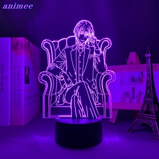 โคมไฟ Led รูปมังงะ Moriarty The Patriot William James Moriarty 3d สําหรับตกแต่งห้องนอน