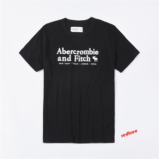 [S-5XL]Abercrombie เสื้อยืดผู้ชาย แท้ เสื้อยืด เสื้อยืดผ้าฝ้าย men t-shirt men short sleeve เสื้อยืดสีดำ