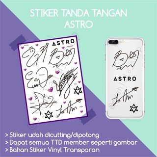 สติกเกอร์ ลายเซ็น ASTRO TTD KPOP ASTRO