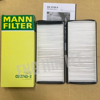 BENZ ไส้กรองแอร์ รถเบนซ์ W210, W220 ยี่ห้อ MANN FILTER CU2745-2