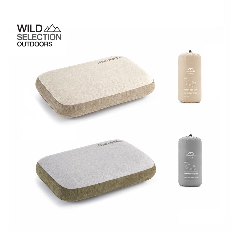 หมอนเป่าลม Naturehike Memory Foam Comfort Square Pillow NH22ZT002